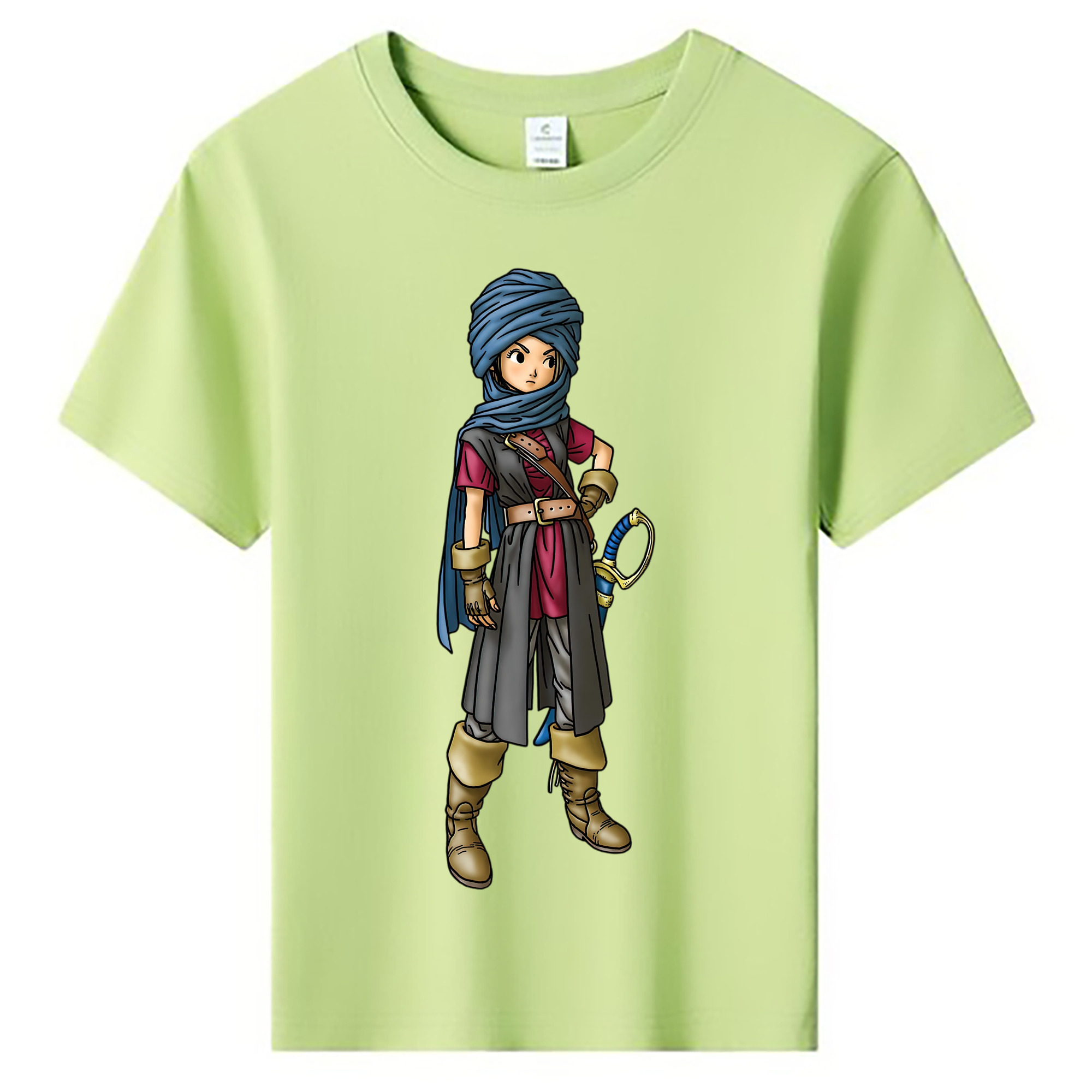 （画像用） ドラゴンクエスト Doragon Kuesuto Dragon Quest 綿100％キッズTシャツ（フロントプリント）